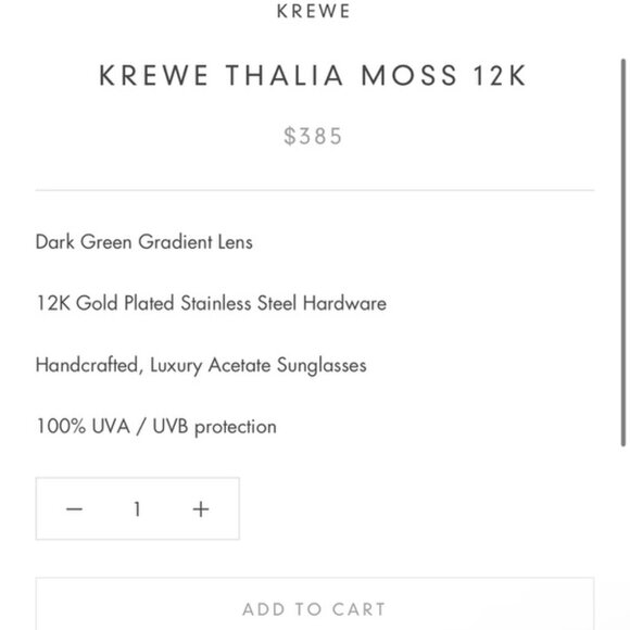 NWT. KREWE THALIA | MOSS 12K main image 6